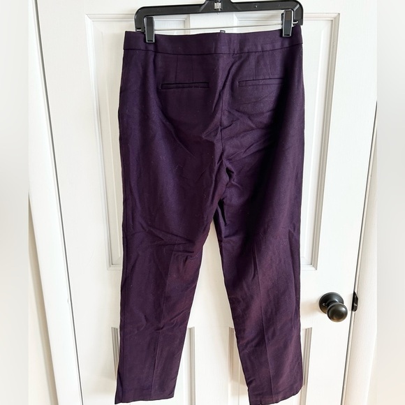 Talbots eggplant purple wool blend trousers size 4 - Picture 2 of 4